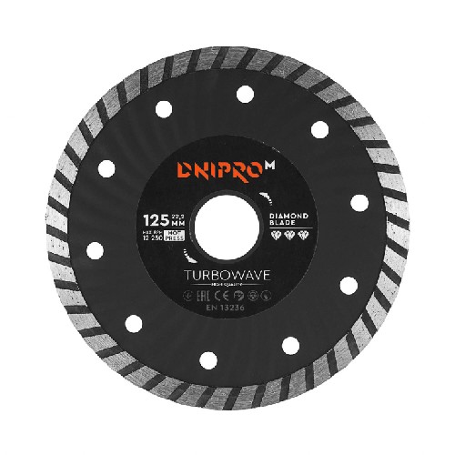 Алмазный диск DNIPRO-M 125 22,2, Turbowave