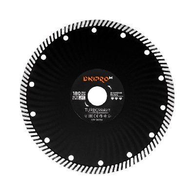 Алмазный диск DNIPRO-M 180 22,2, Turbowave