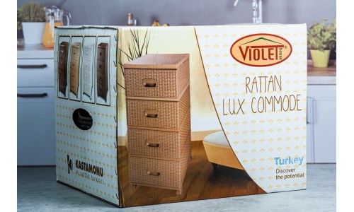 0357 rattan commode