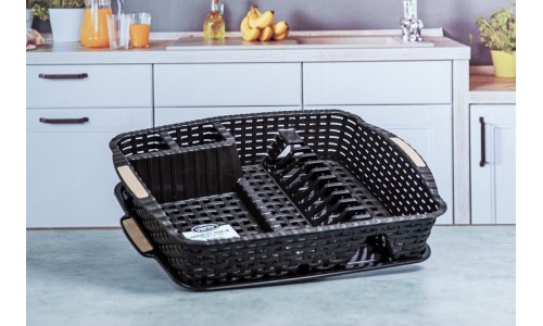 0757 rattan flat drainer